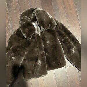 GAP Dark Brown Teddy Jacket